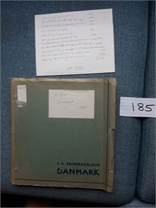 DANMARK Gammel samling med merker til 50-tallet. Medfølger sirlig liste over merkene med verdi. I sin tid kjøpt for 1450 kroner
