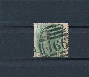 GB  o SG 150, 1sh plate 12 med høyre marg (€ 160)