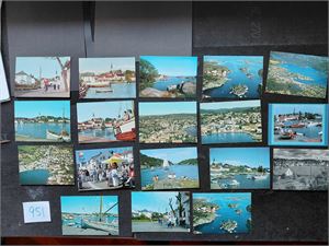 LILLESAND KOMMUNE 18 storformat (1 svart/hvitt). Alle ubrukte bortsett fra spesialstempel "SOMMERFESTIVAL 1997" på et av kortene