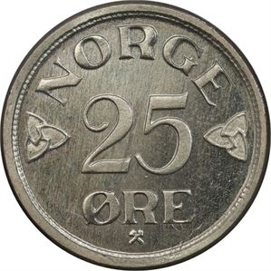 25 Øre 1957 PRAKT