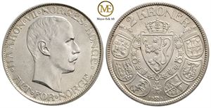 2 kroner 1908 Haakon VII. Kv.0