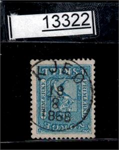 Nk 8 o. omvendt fullstemplet "KJEØ 18-8-1866" (Grad 8)