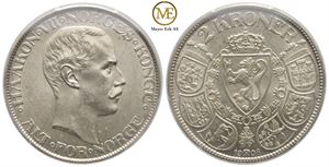 2 kroner 1908 Haakon VII. Kv.0