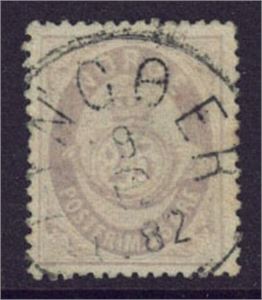 NK 28, fullstemplet "Lyngøer" i 1882.