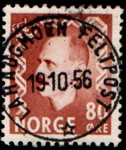 NK 403 Lahaugmoen Feltpost 19-10-56. Blekksmitte bak