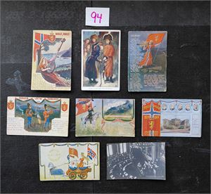 PARTIOTKORT 8 kort, de fleste i forbindelse med 100års jubileet i 1914. Ingen er postsendt