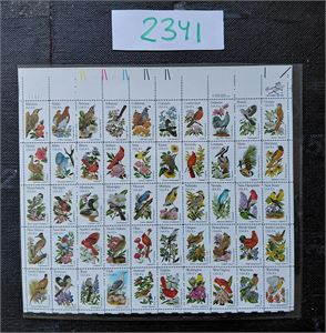 USA xx Mi 1532F-81F, statens blomster og fugler i ubrettet helark tg 10 3/4 x 11 1/2 (€ 38)