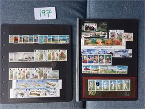 ALDERNEY xx serier og miniark 1983-2011 + et par dublettposer med postfriske og brukte merker