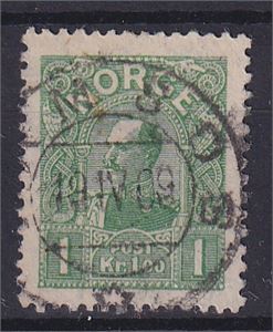 NK 89, Namsos 19-IV-09 (NT) på 1 kr Haakon 1907