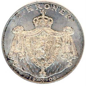 2 kroner Jubileum 1906. 0