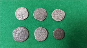 ISLAMISKA DIRHAM, lot sex st silvermynt, diverse dynastier