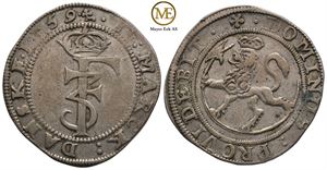 2 mark 1659 Frederik III. Kv.1+