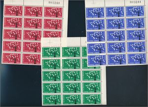 CYPRUS xx Mi 215-17,1963 CEPT 15 serier i arkrester (€ 600)