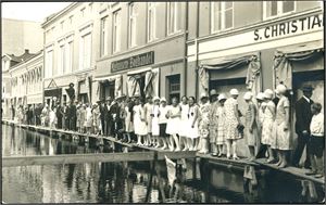 Hamar. Mjøsflommen 10 Juli 1937. K-1
