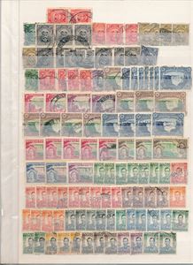 SOUTHERN RHODESIA o/x/xx mange dubletter på dobbel plansje