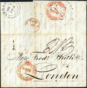 11 letters/stationaries sent to or via St. Thomas approx. 1845 to 1925.