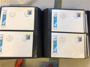 FDC Svalbard.  Album med 200 FDC alle stemplet på Svalbard 1994-1997 !!