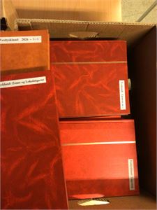 Tyskland banankasse med instikksbøker Tyskland inkl. Zoner og stater.   Over 12 KG !