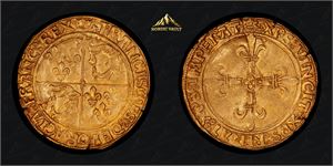Gold ecu d`or 1515-1547. Gull