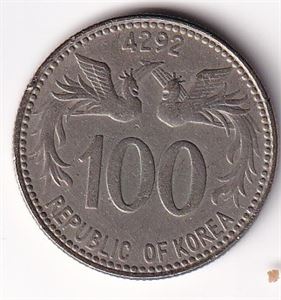 Sør-Korea 100 Hvan - 1959