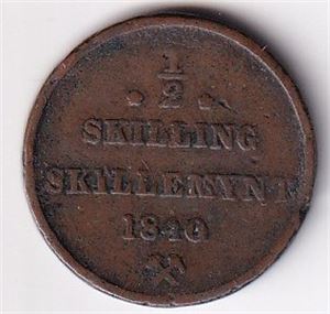 1/2 skilling 1840