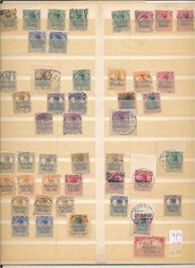 TYSK POST POLEN/OB OST o diverse på plansje regnet etter billigste type. 1 Mark ser matt ut (€ ca 110)