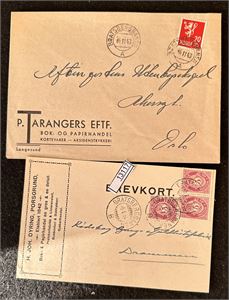 STEMPLER - BRATSBERGBANEN A og B 1943/1934, meget pene. Se også objekt 2082