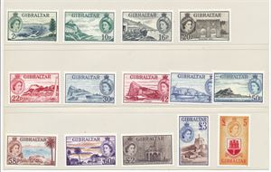 GIBRALTAR xx Mi 1553-66, 2013 komplett serie bruksmerker (€ 32)