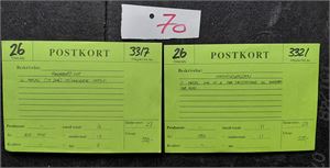 KONGEKORT 27 forskjellige (et par er nytrykk). Utrop 1050 kroner hos Ragners Frimerker en gang i tiden