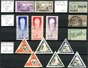 A mixed lot Airmail-stamps, some French "Epreuves de Lux", and some Norway.