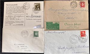 JERNBANE 4 brev/kort inkl "REINSVOLL-SKREIA"
