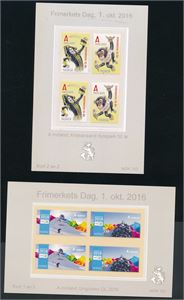 AFFIXING Nk 1925-26 og 1938-39, utgitt til Frimerkets Dag 2016. Kostpris 200 kroner