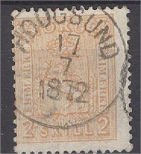 NK 12 Hougsund 17-7-1872 på 2 skill 2 våpen (del av bue)