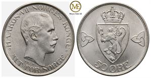 50 øre 1912 Haakon VII. Kv.0