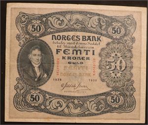 50 krone 1938 B. Kv.1-