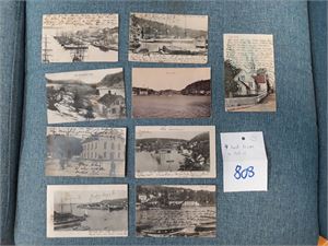RISØR 9 småformat ca 1908-10 i blandet kvalitet