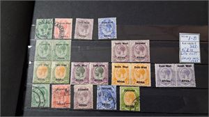 SWA (South West Africa - Sydvästafrika, nuvarande Namibia) fin samling i insticksbok med många par,