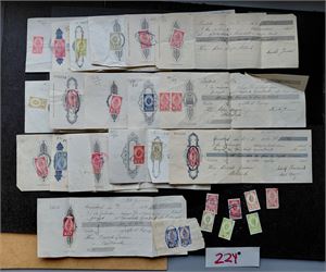 STEMPELMERKER Lot, de fleste på veksler