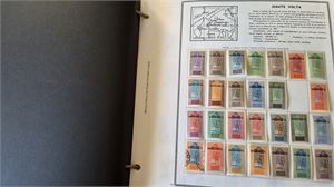 FRANSKA KOLONIER, ÖVRE VOLTA samling */o 1920-1978 i franskt förtrycksalbum