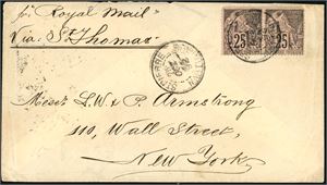 DWI. 18 incoming letters and card. From approx. 1890 to 1915.