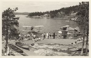 Fly Ingierstrand Bad med 2 fly LN-ABW og LN-ABU  UB småf.