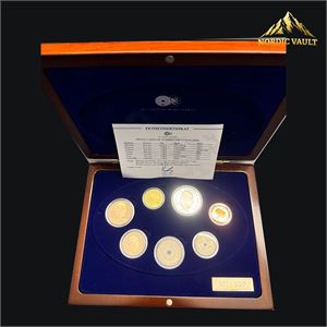 PROOF coins of Norway 2008 eksklusiv, ink gull medalje.