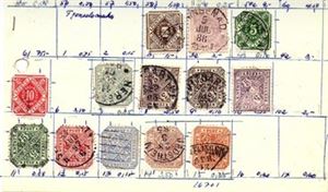 Wurtemberg tjenestemerker 1885 -1924