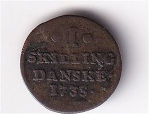 Danmark 1 Skilling - 1735