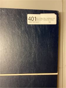 Isle of Man Stor instikksbok (64 sider) med ** merker Isle of Man