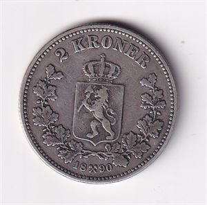 2 kroner 1890