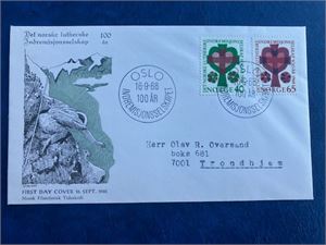 NK 608-09 Indremisjon FDC