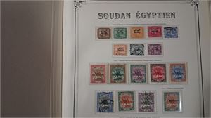 SUDAN samling */o 1897-1960-tal i gammalt Yvert-album (SG £ 1330)