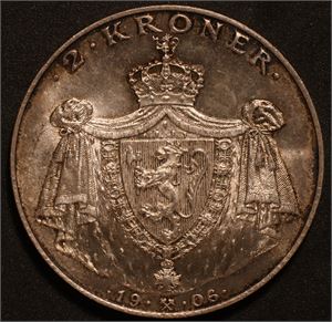 2 krone 1906 jub. Kv.0/01