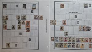 FRANSKA KOLONIER INDOKINA samling på blad inkl. kontor i Kina